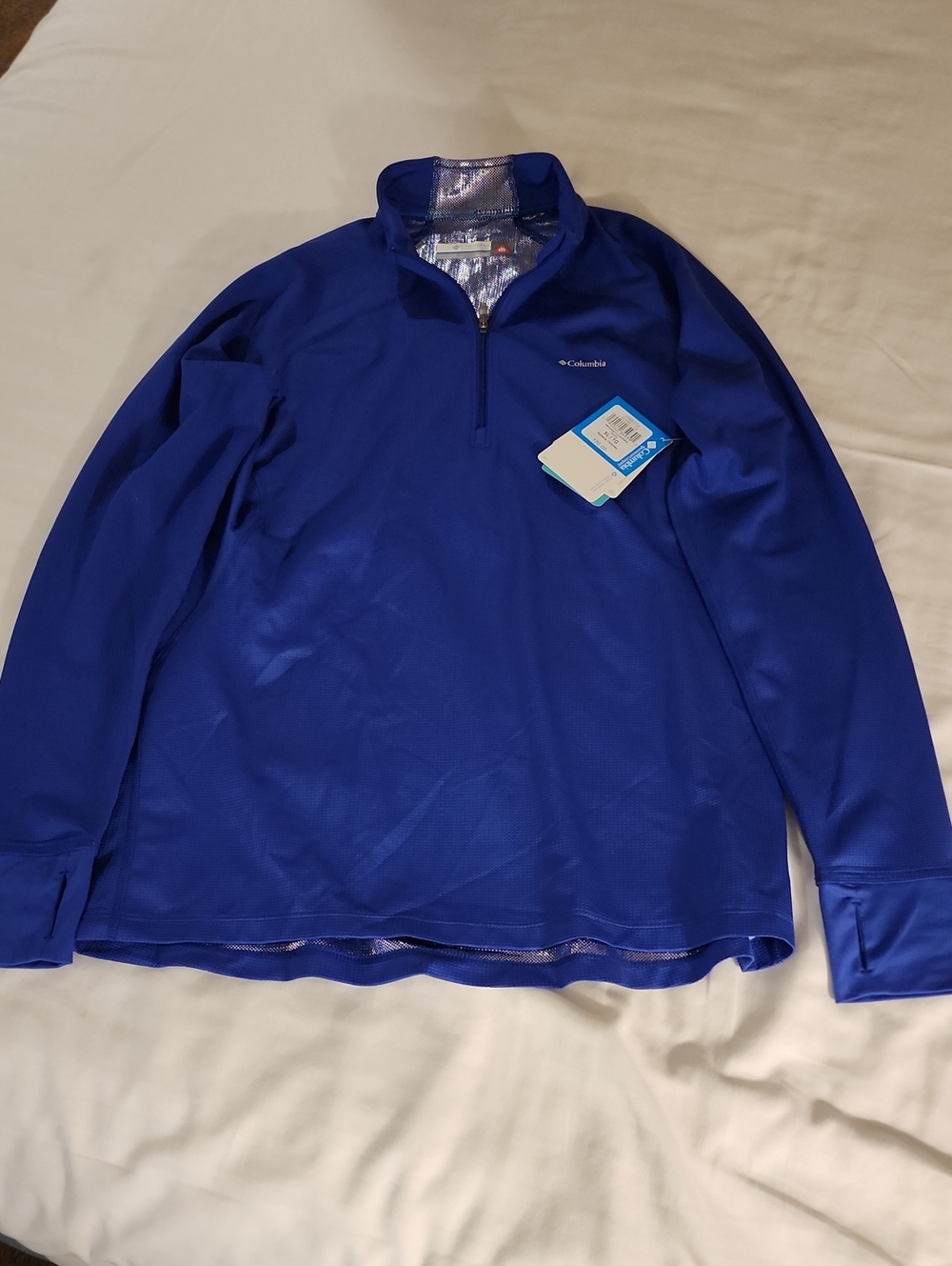 Columbia Royal Blue Quarter-Zip Performance Pullover